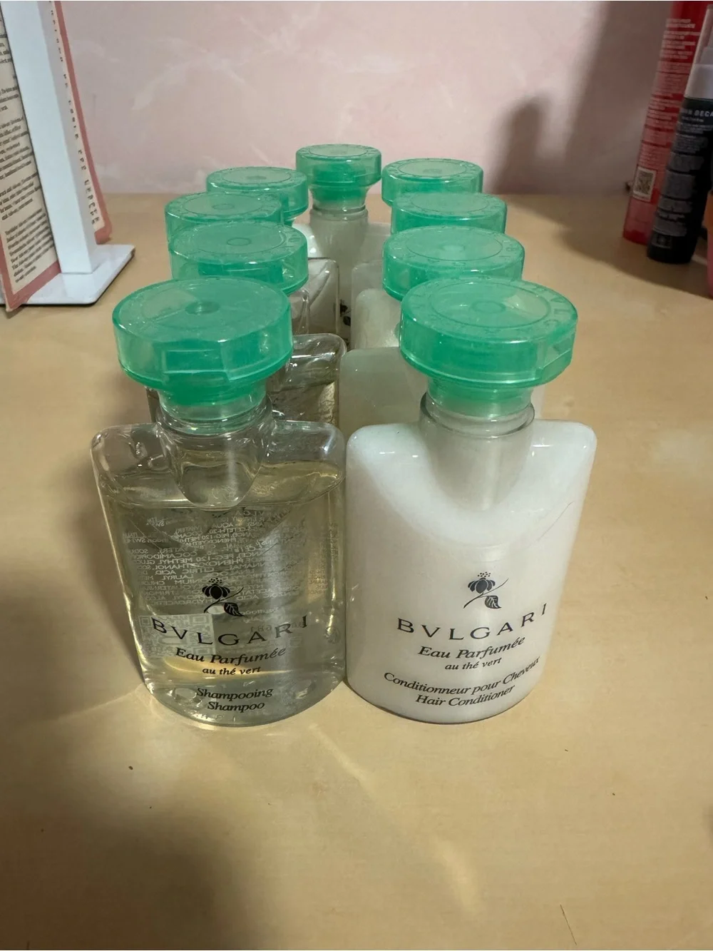 Bulgari Eau Parfumée Shampoo & Conditioner Mini Set - Green Caps